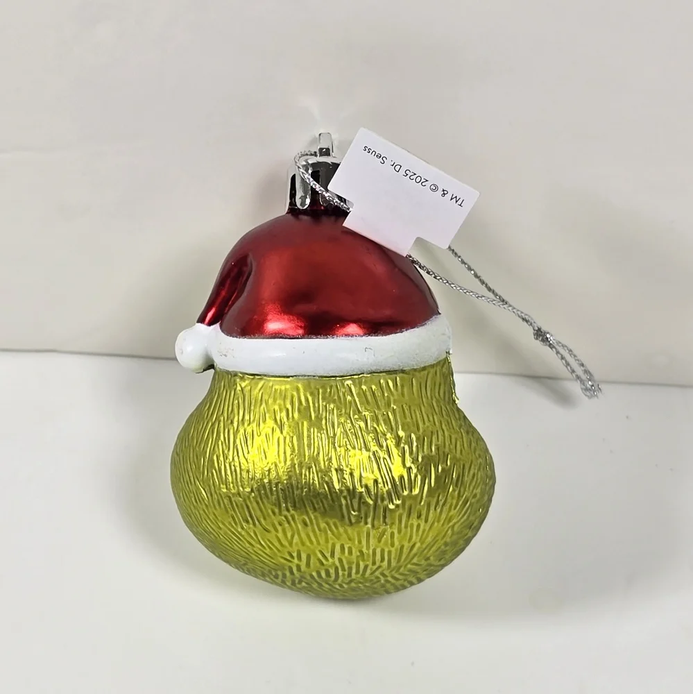 Grinch Christmas Ornament with Santa Hat Nwt - Picture 2 of 2
